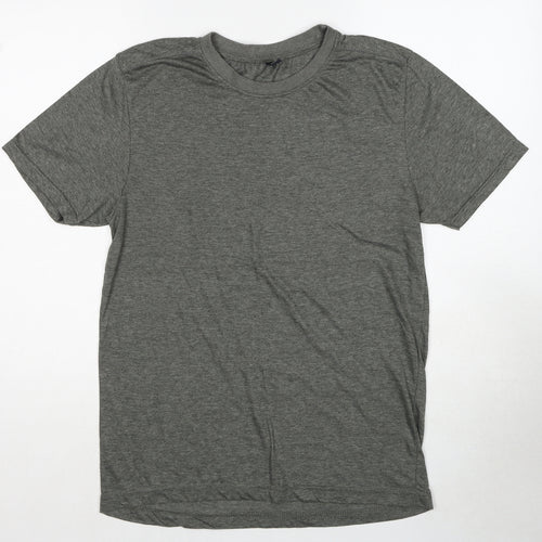 Donnay Womens Grey Polyester Basic T-Shirt Size XL Round Neck