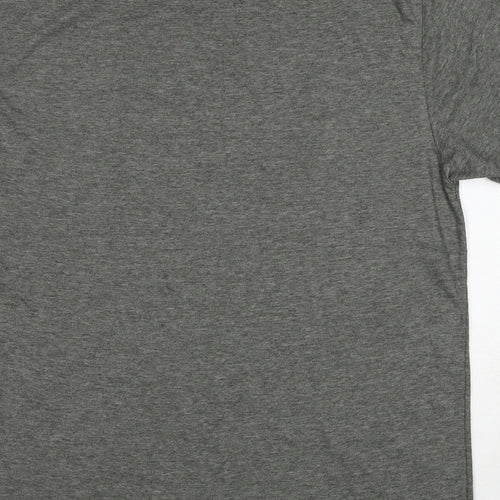Donnay Womens Grey Polyester Basic T-Shirt Size XL Round Neck