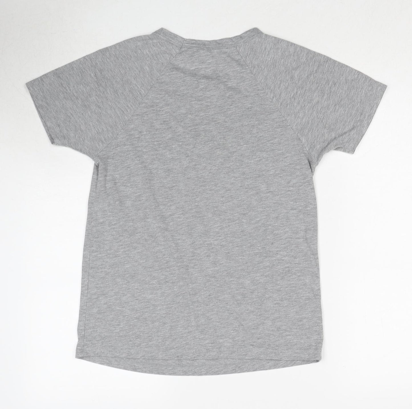 ASOS Womens Grey Cotton Basic T-Shirt Size 8 Round Neck