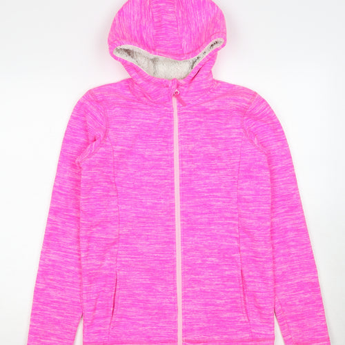 Mountain Warehouse Girls Pink Jacket Size 13 Years Zip - Fluffy Lining