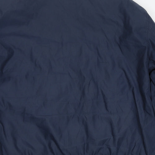 Marks and Spencer Mens Blue Bomber Jacket Jacket Size L Zip