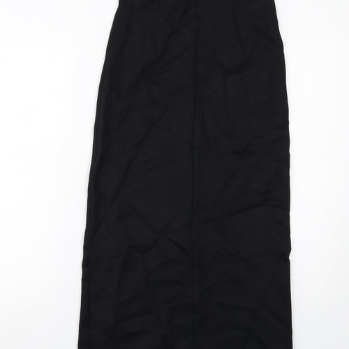 Marks and Spencer Womens Black Viscose A-Line Skirt Size 6