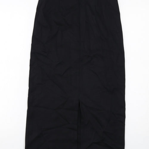 Marks and Spencer Womens Black Viscose A-Line Skirt Size 6
