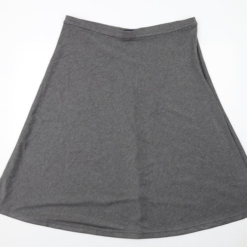 Marks and Spencer Womens Grey Polyester Swing Skirt Size 22