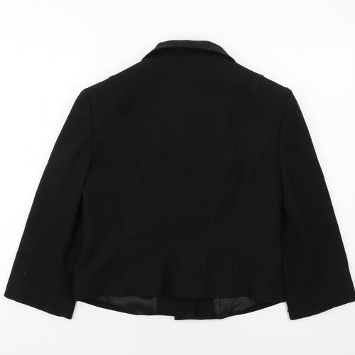 Autonomy Womens Black Jacket Blazer Size 12 Button
