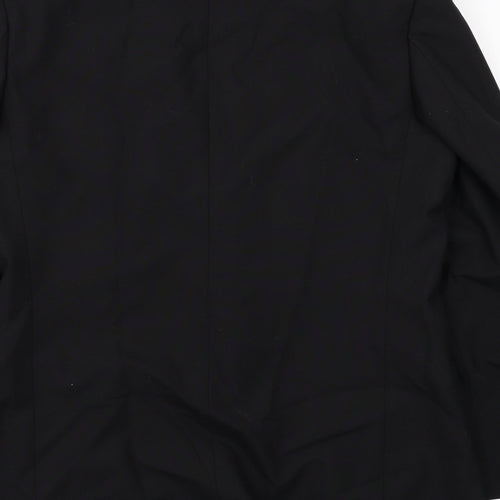 St Michael Mens Black Polyester Tuxedo Suit Jacket Size 40 Regular
