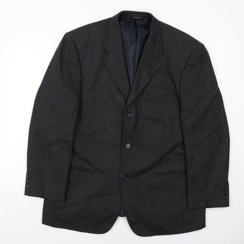 Bert Pultizer Mens Grey Wool Jacket Suit Jacket Size 42 Regular