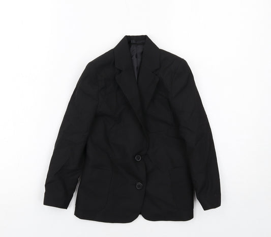 Marks and Spencer Boys Black Jacket Blazer Size 4-5 Years Button