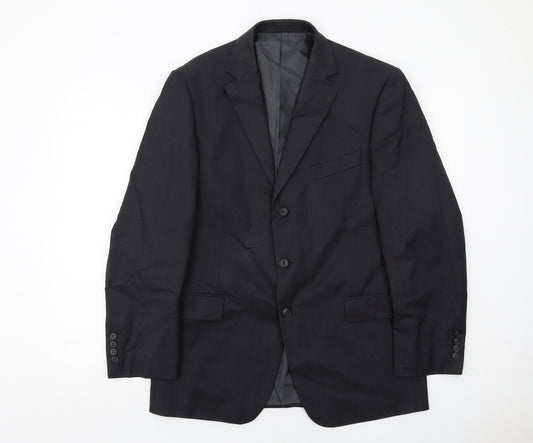 Marks and Spencer Mens Grey Wool Jacket Suit Jacket Size 42 Regular