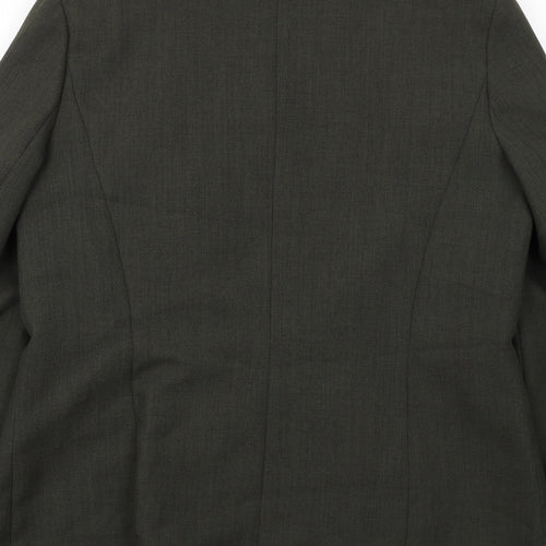 Debenhams Womens Green Jacket Blazer Size 14 Button