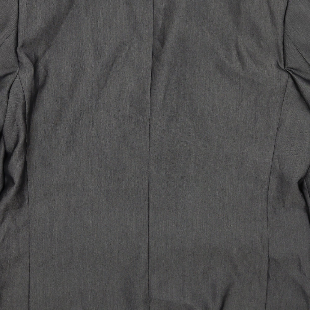 Aspen&Court Mens Grey Polyester Jacket Suit Jacket Size 42 Regular