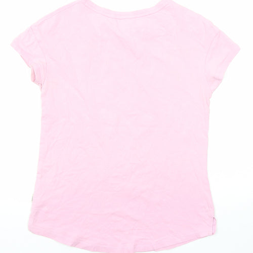 O'Neill Womens Pink Polyester Basic T-Shirt Size S Round Neck