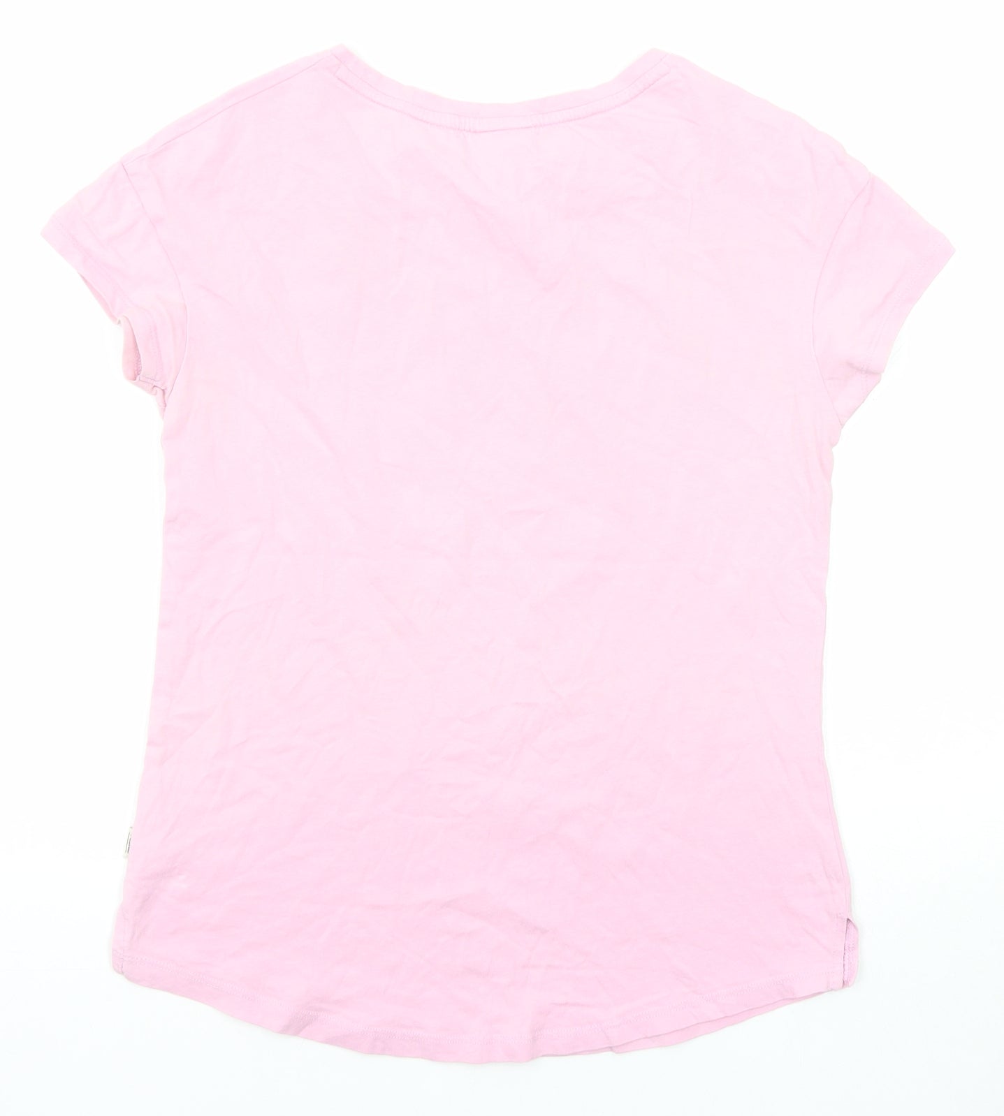 O'Neill Womens Pink Polyester Basic T-Shirt Size S Round Neck
