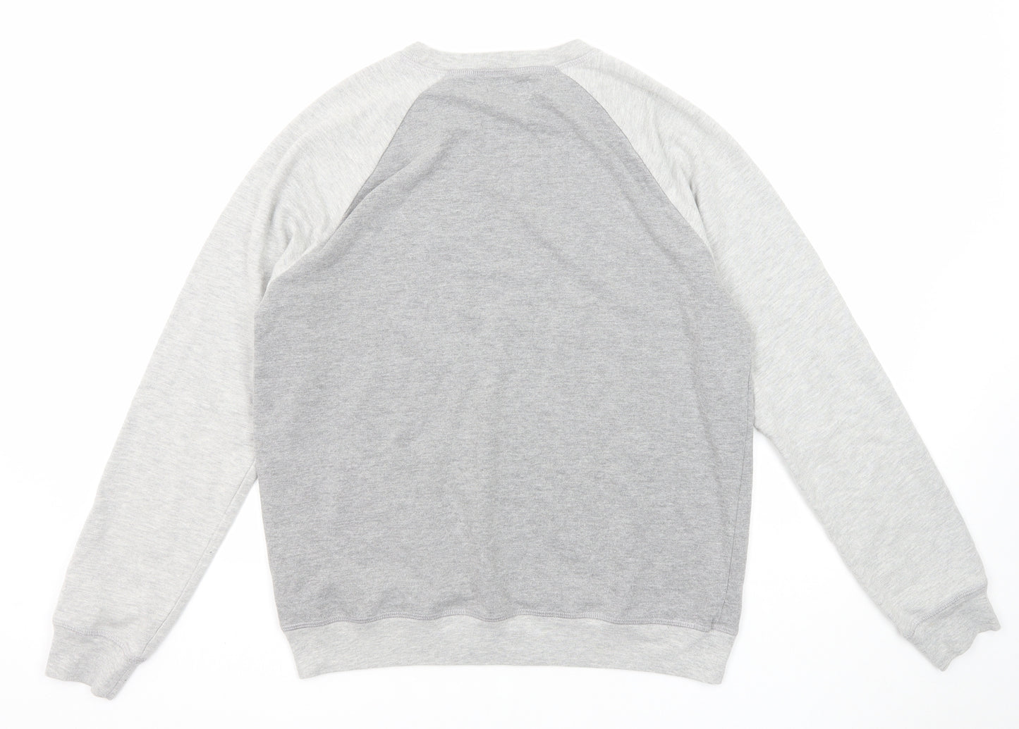 Topman Mens Grey Cotton Pullover Sweatshirt Size L