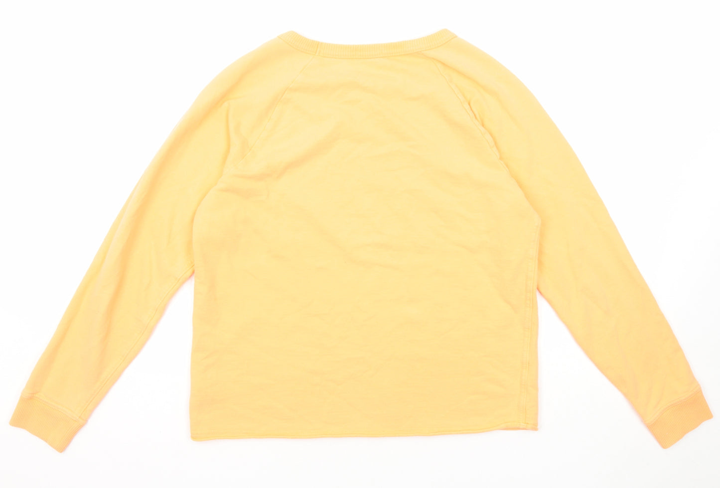 Gap Womens Orange Cotton Pullover Sweatshirt Size M Pullover