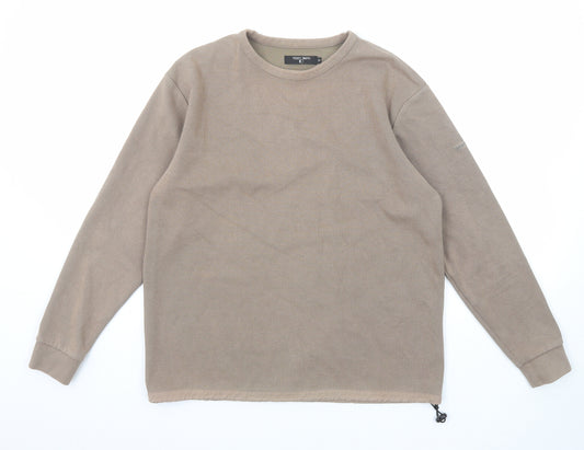 Teddy Smith Mens Brown Cotton Pullover Sweatshirt Size M