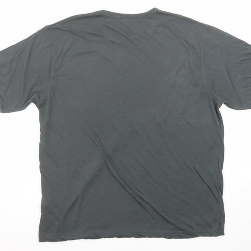 Regatta Mens Grey Polyester T-Shirt Size XL Round Neck