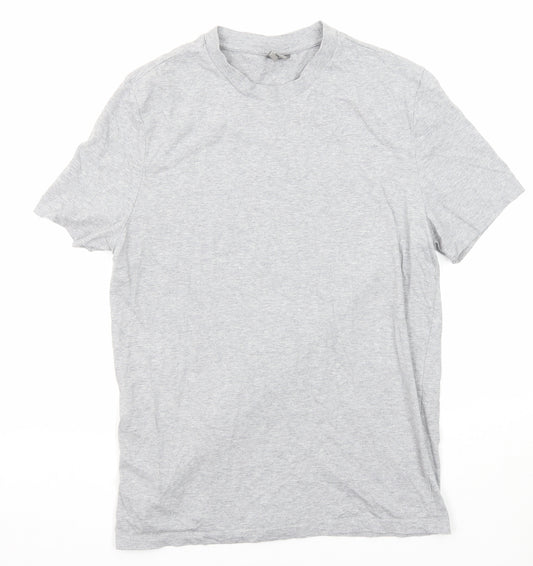 ASOS Mens Grey Cotton T-Shirt Size M Round Neck