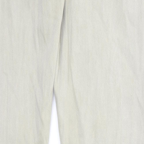 Gap Mens Grey Cotton Straight Jeans Size 34 in L34 in Regular Zip