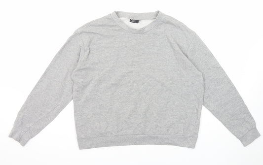ASOS Womens Grey Cotton Pullover Sweatshirt Size 14 Pullover