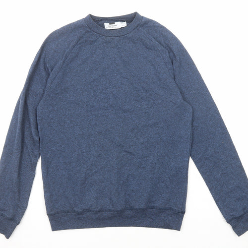 Topman Mens Blue Polyester Pullover Sweatshirt Size XS