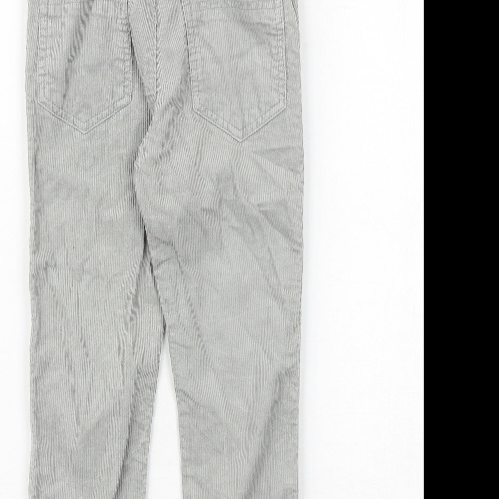 Debenhams Girls Green 100% Cotton Chino Trousers Size 3-4 Years Regular Zip