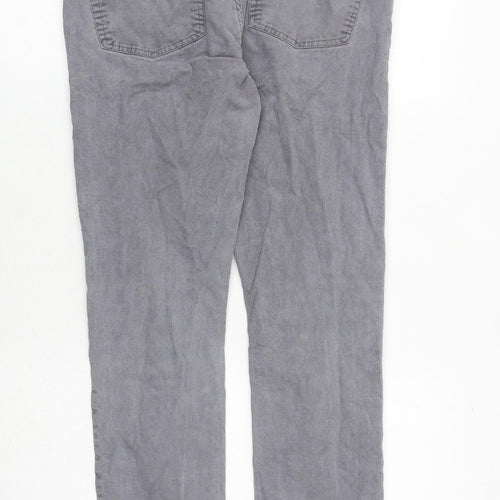 Gap Mens Grey Cotton Trousers Size 32 in Regular Zip