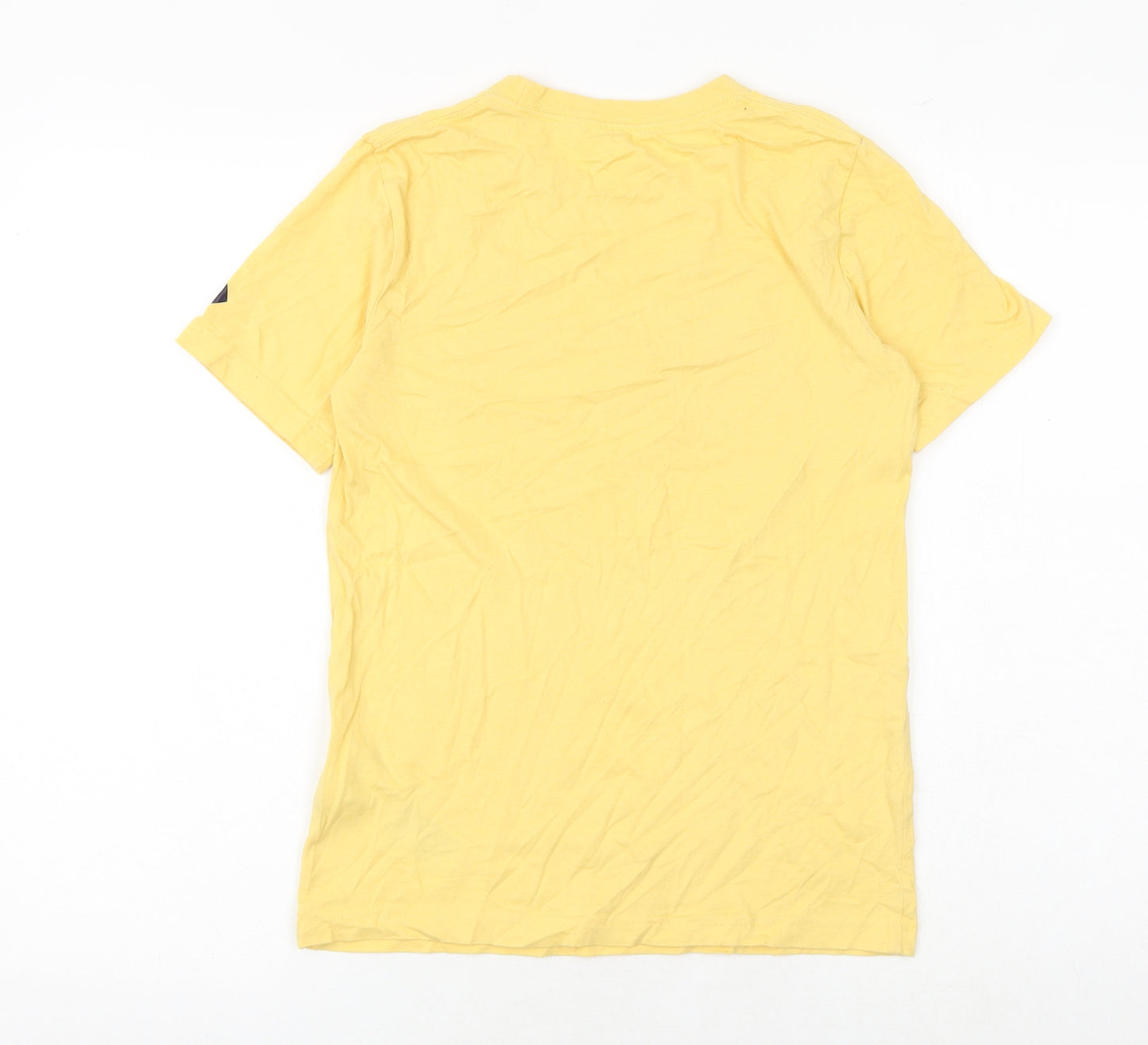 Converse Boys Yellow 100% Cotton Basic T-Shirt Size 10-11 Years Round Neck Pullover