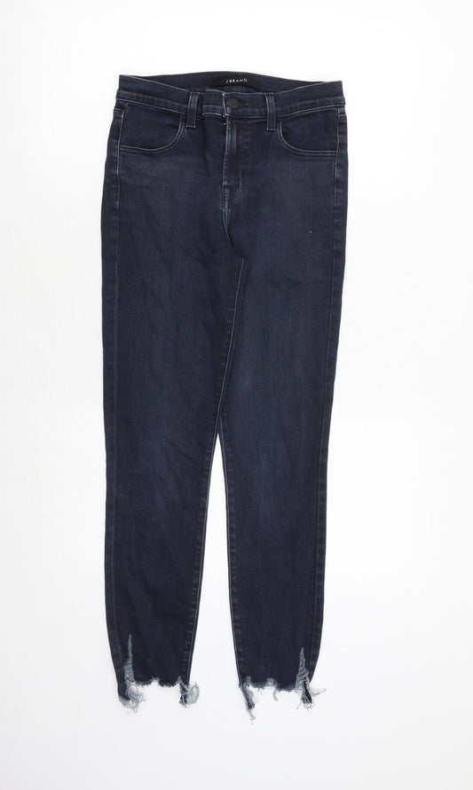 J Brand Womens Blue Cotton Skinny Jeans Size 26 in Regular Zip