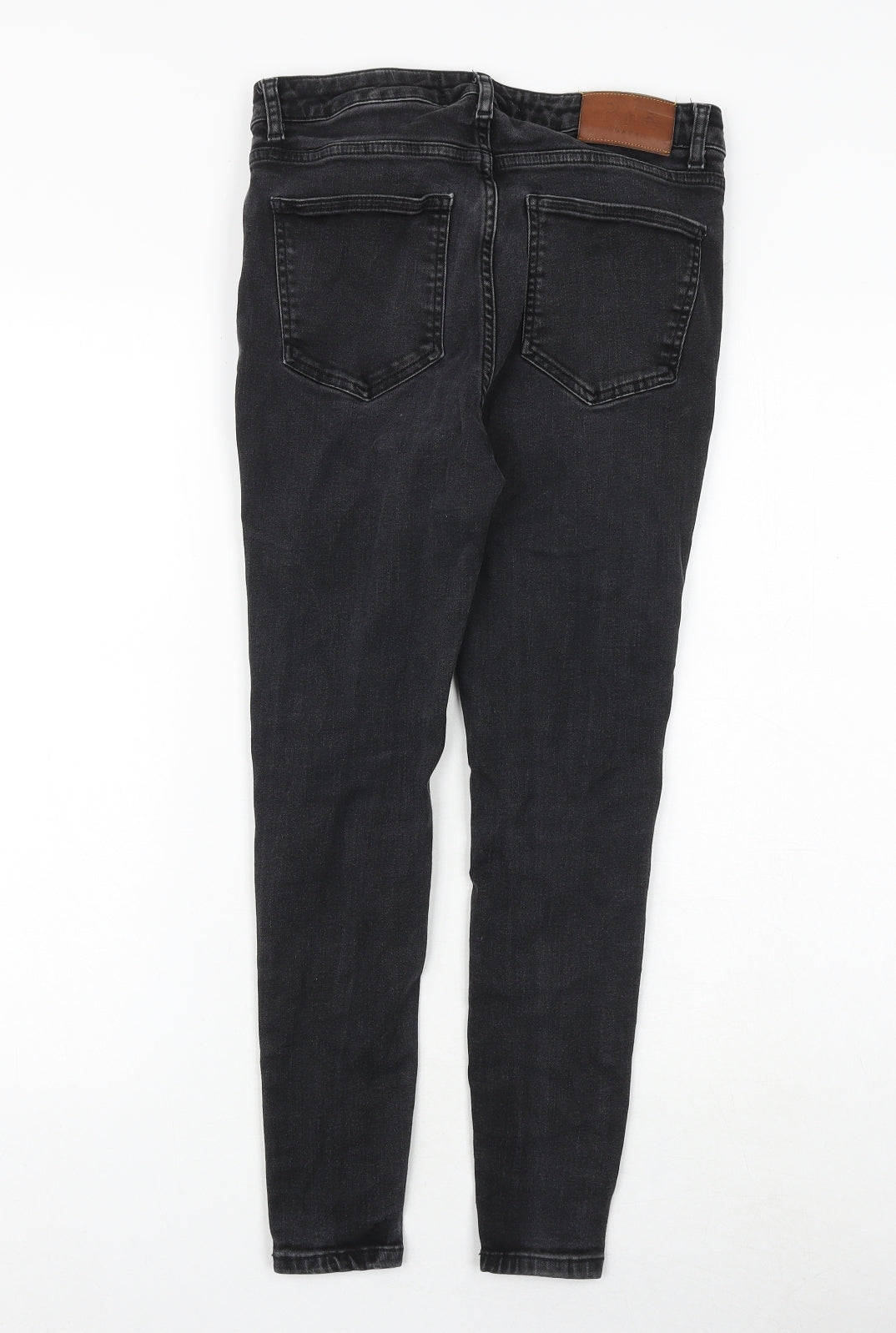 Pre London Mens Black Cotton Skinny Jeans Size 30 in Slim Zip