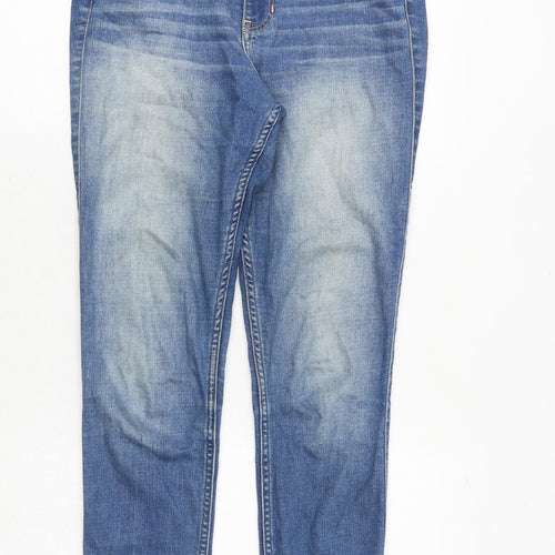 Hollister Womens Blue Cotton Skinny Jeans Size 26 in Regular Zip