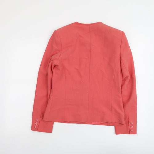 Alexon Womens Pink Jacket Blazer Size 10 Button