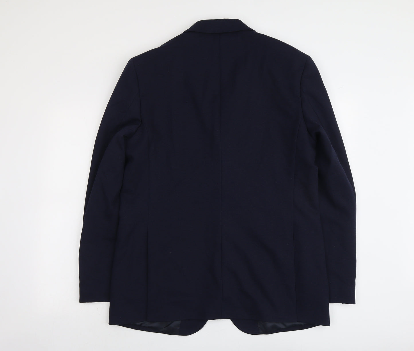 Marks and Spencer Mens Blue Polyamide Jacket Suit Jacket Size 42 Regular