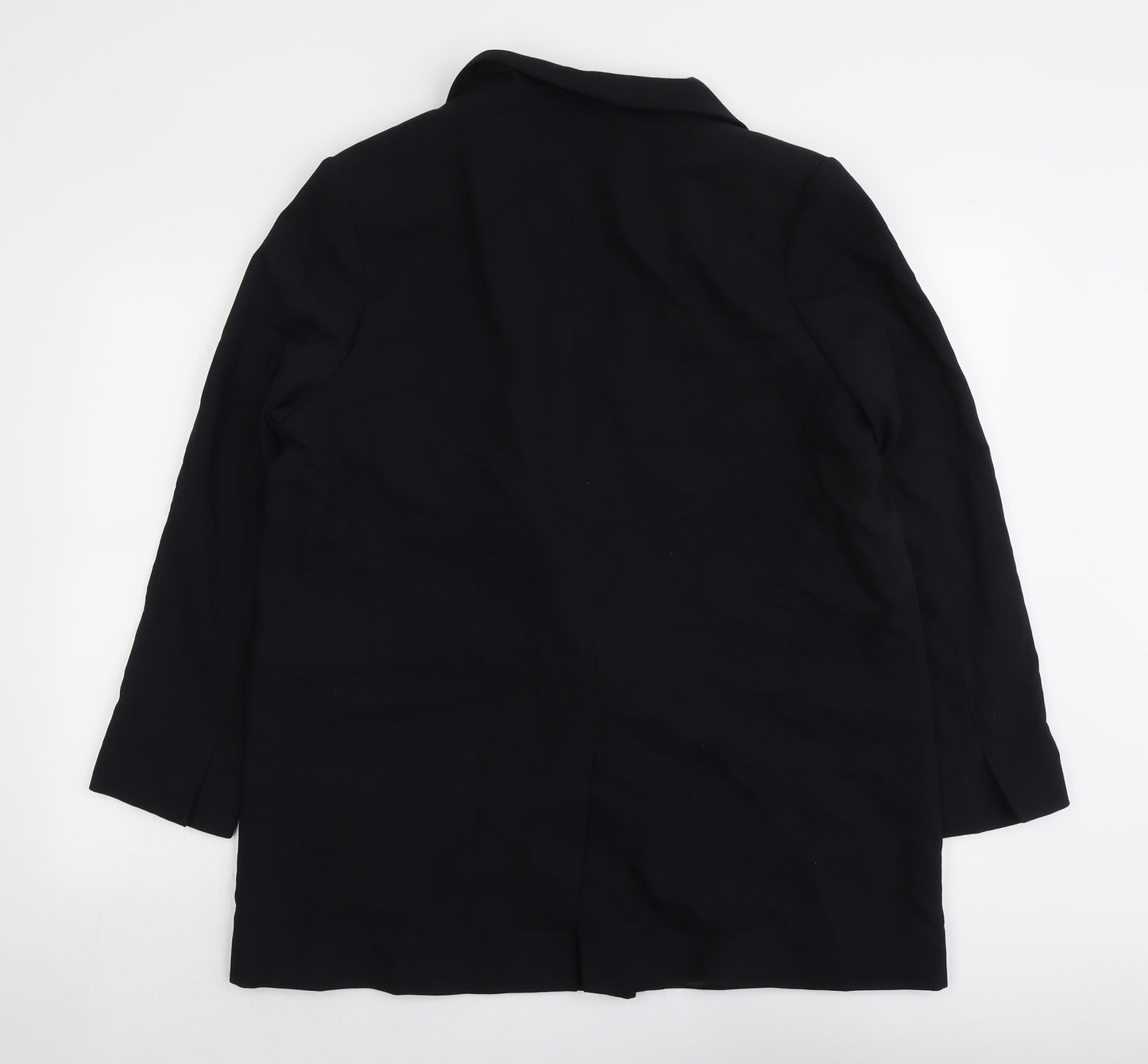 Marks and Spencer Womens Black Polyester Jacket Suit Jacket Size 16