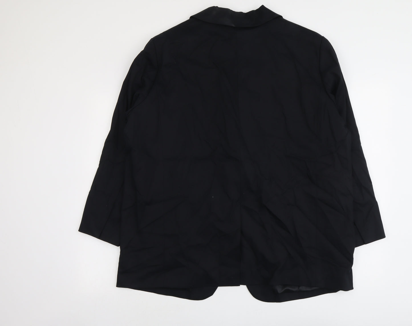 Marks and Spencer Womens Black Lyocell Jacket Blazer Size 16