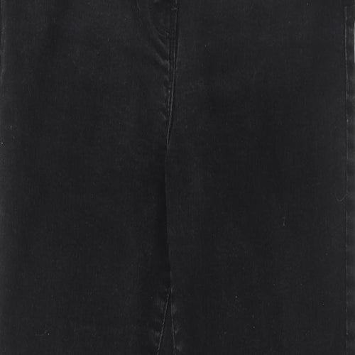 Roman Womens Black Cotton Skinny Jeans Size 14 Regular Zip