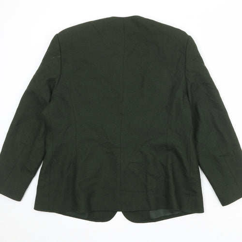 Eastex Womens Green Wool Jacket Blazer Size 16