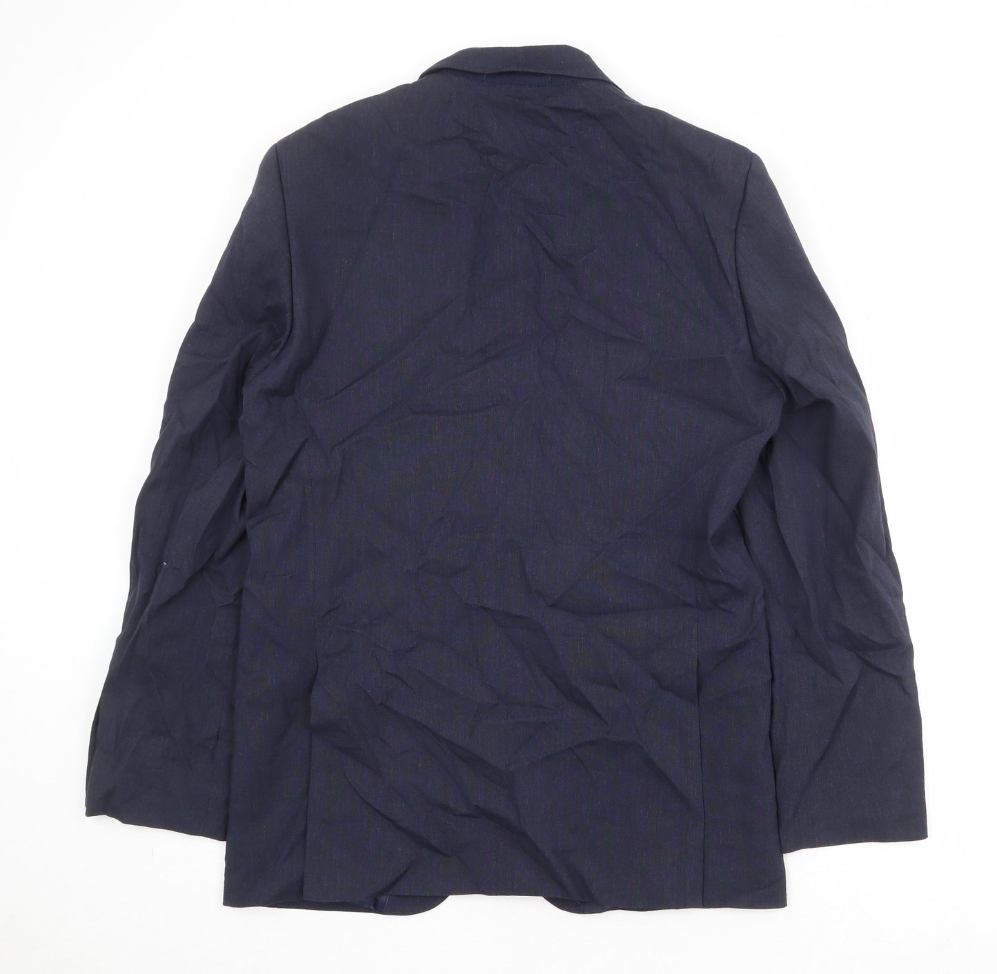 Marks and Spencer Mens Blue Linen Jacket Suit Jacket Size 38 Regular