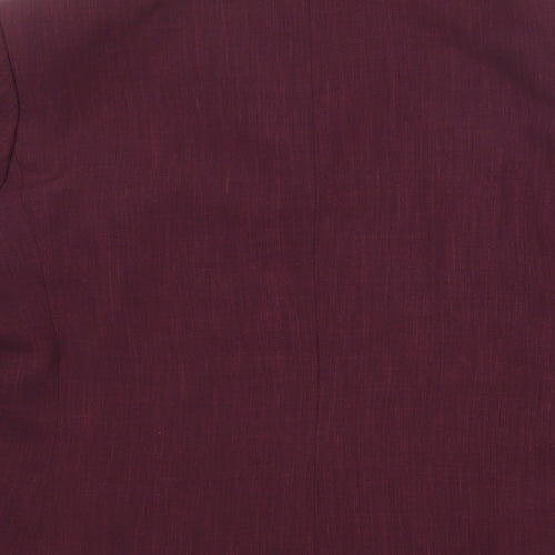 Liza Lovell Womens Purple Polyester Jacket Blazer Size 14