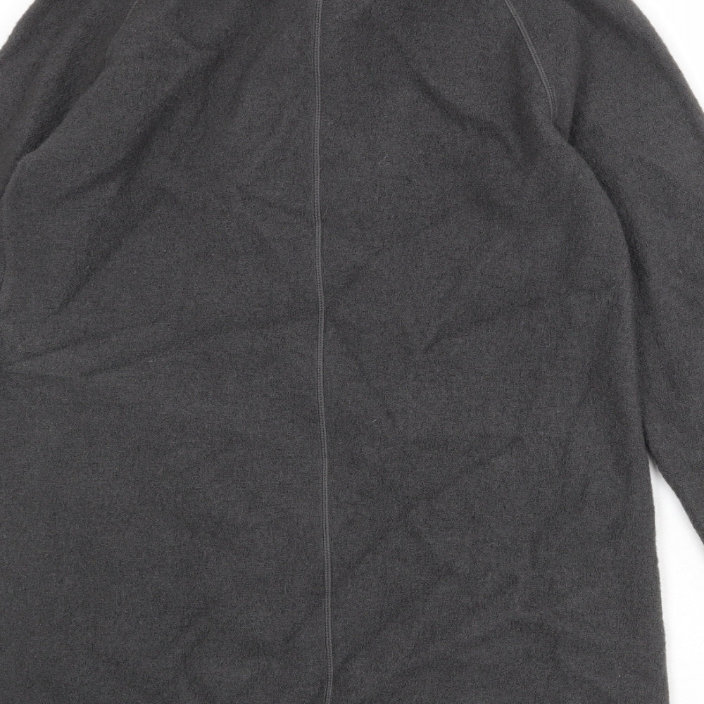 Fenn Wright Manson Womens Grey Overcoat Coat Size 8 Button