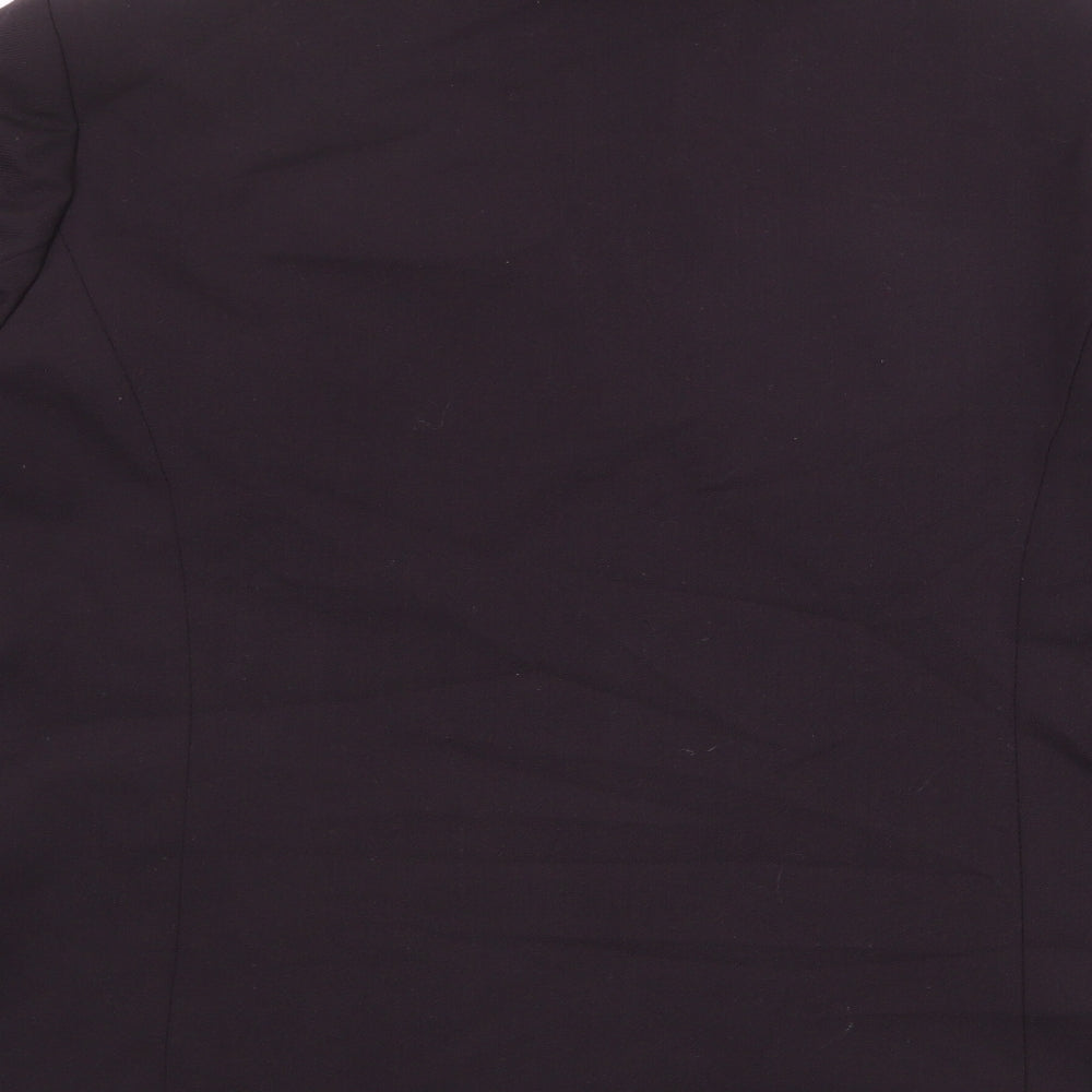 Penny Plain Womens Purple Polyester Jacket Blazer Size 18