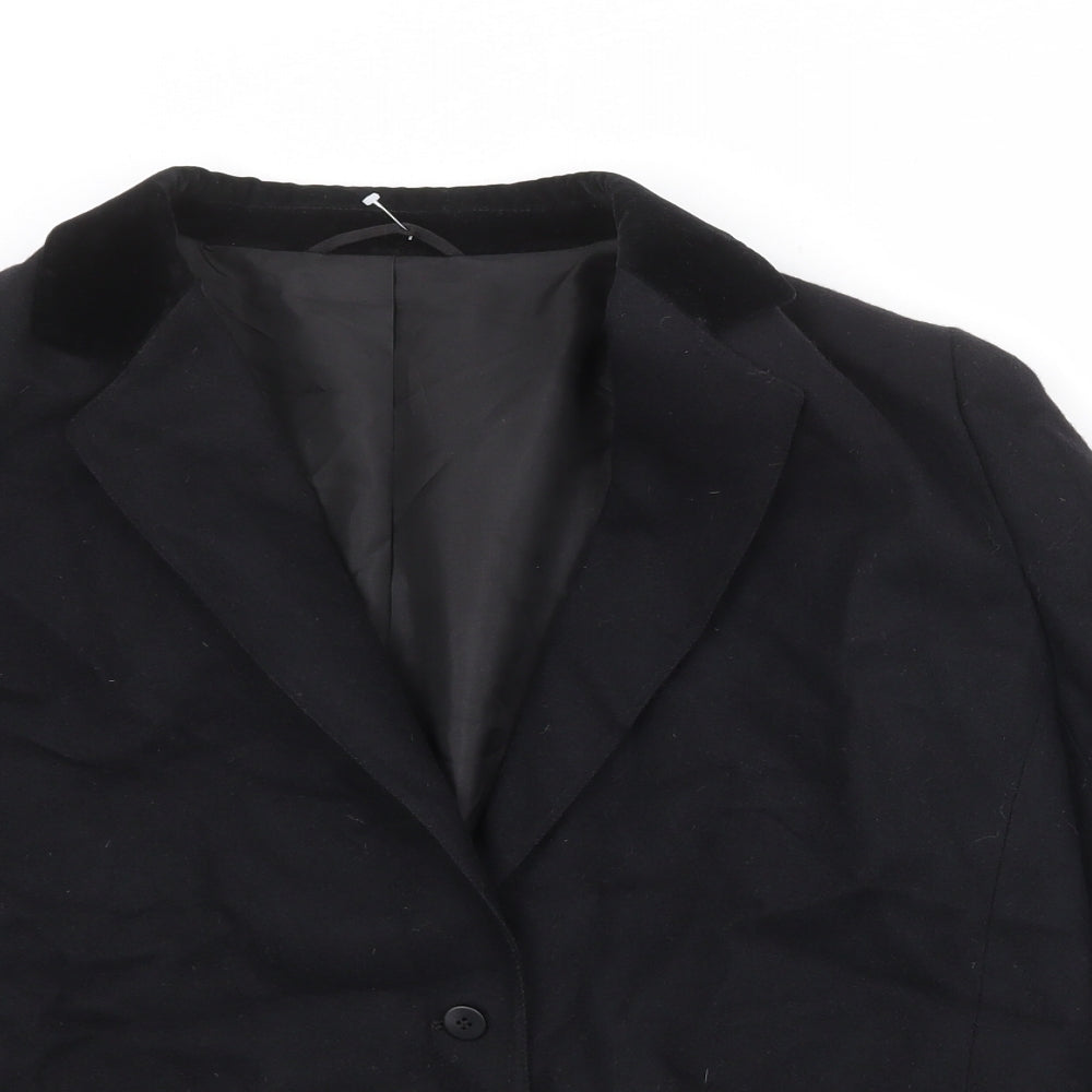 Alexon Womens Black Wool Jacket Suit Jacket Size 18