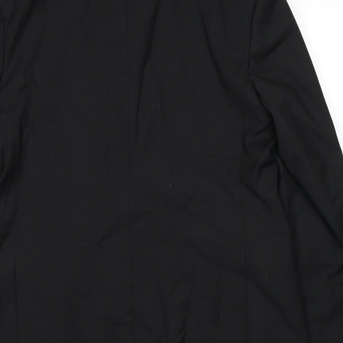Marks and Spencer Mens Black Polyester Tuxedo Suit Jacket Size 44 Regular