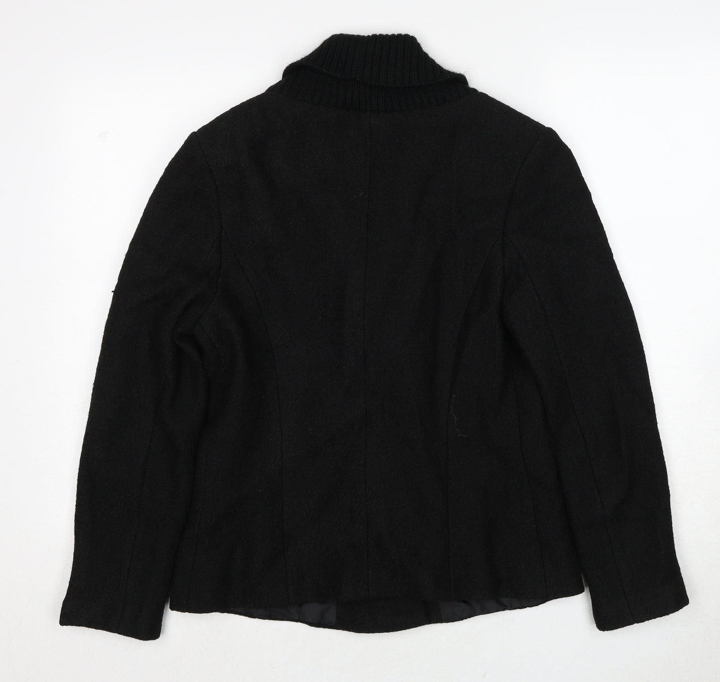 Alexara Womens Black Jacket Size 12 Buckle