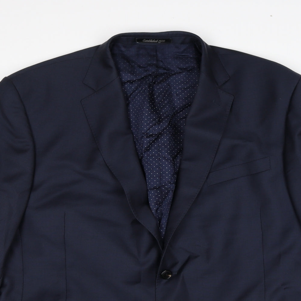 Austin Reed Mens Blue Wool Jacket Suit Jacket Size 46 Regular