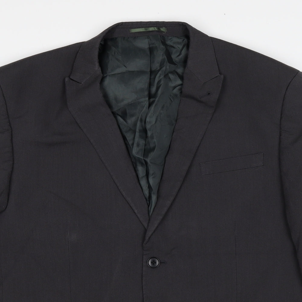 NEXT Mens Grey Polyester Jacket Suit Jacket Size 44 Regular