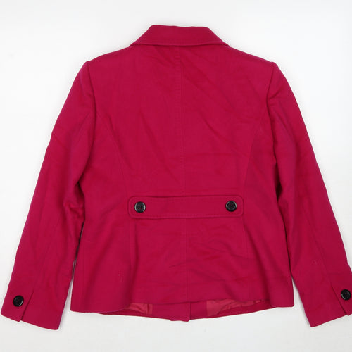Viyella Womens Pink Jacket Size 12 Button