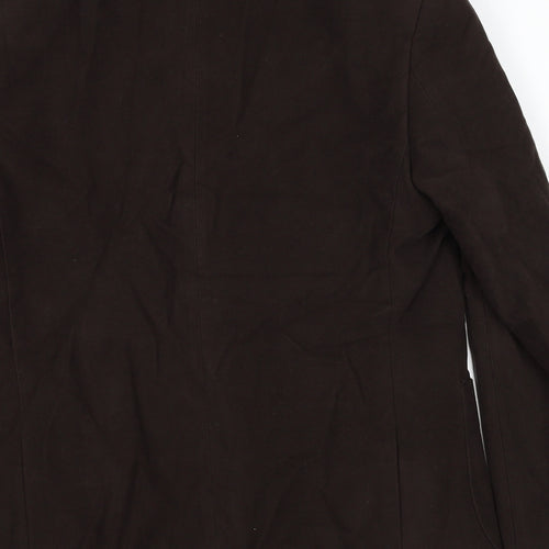 Marks and Spencer Mens Brown Cotton Jacket Suit Jacket Size 40 Regular