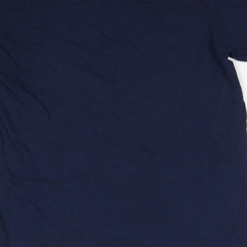 PRETTYLITTLETHING Womens Blue Cotton Basic T-Shirt Size S Round Neck - Saint Tropez 1993