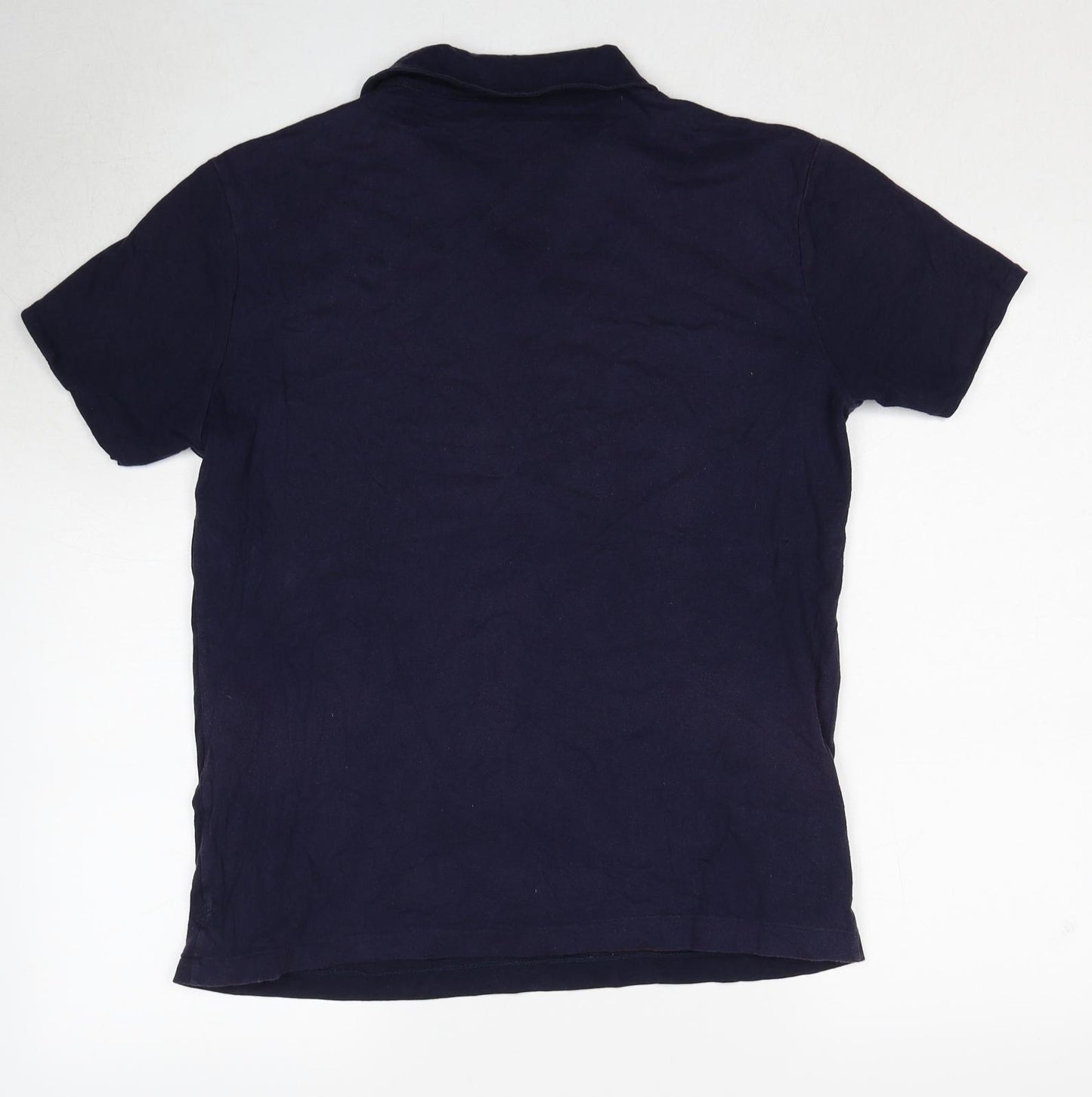 Gap Mens Blue Cotton Polo Size S Collared Pullover
